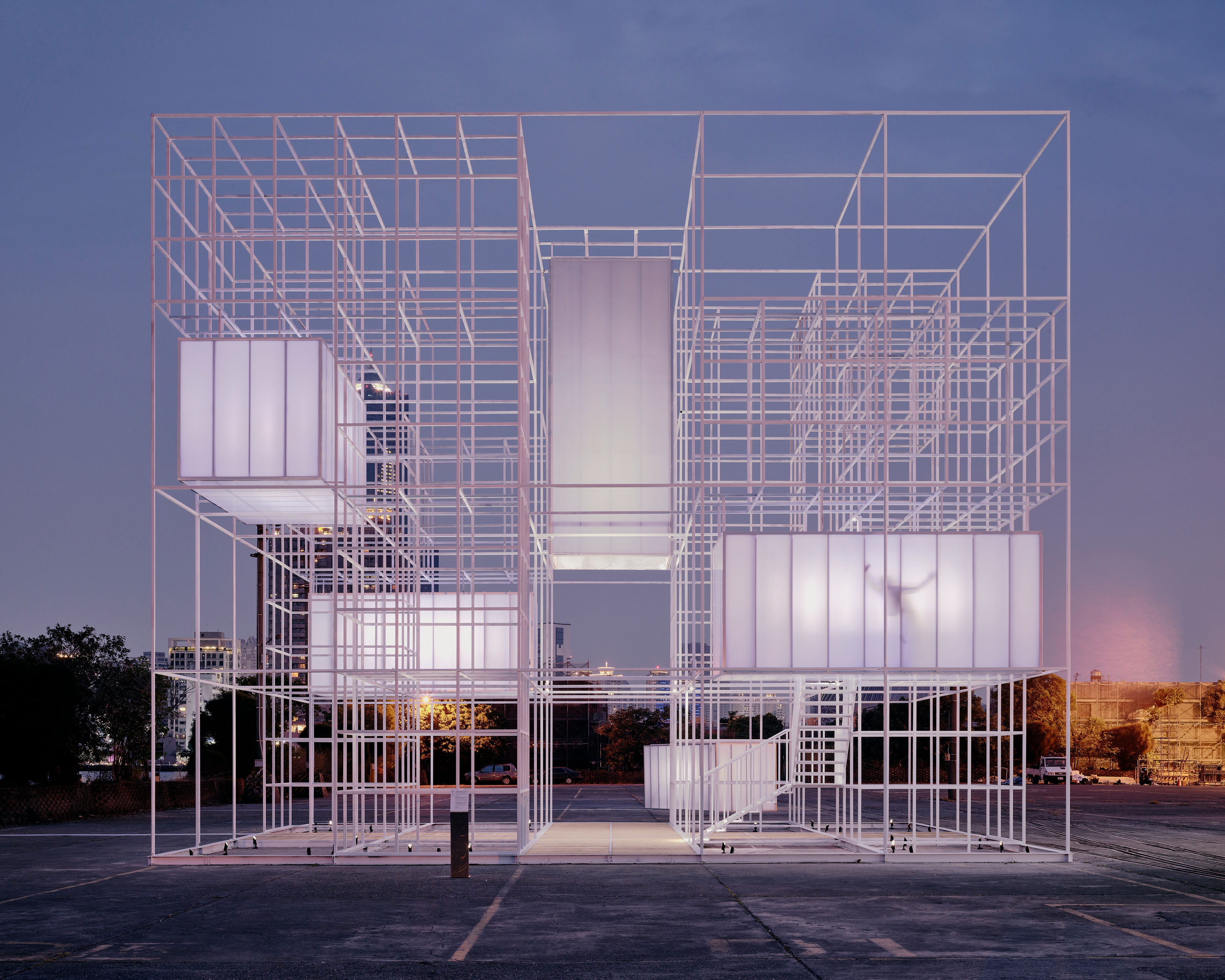 The Cube - Art Installation - International Container Arts Festival 2021 - Kaohsiung, Taiwan - Photograph