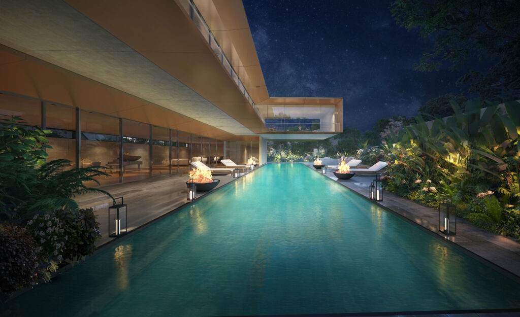 Victoria Ave - Pool and Garden View - Private Residential - Auckland, New Zealand - Visualisation