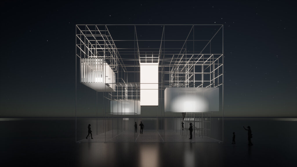 The Cube - Pavilion - International Container Arts Festival 2021 - Kaohsiung, Taiwan - Visualisation